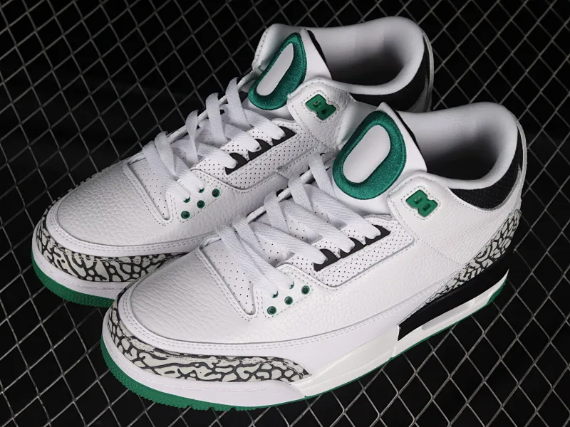 All categories Air Jordan Jordan series basketball shoes Air Jordan 3 Air Jordan 3 Retro AJ3 Joe 3 joint white and green 594282-233